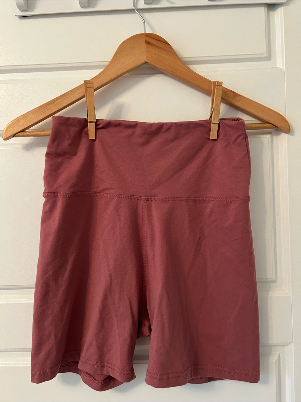 Women’s Pink High-Waisted Biker shorts